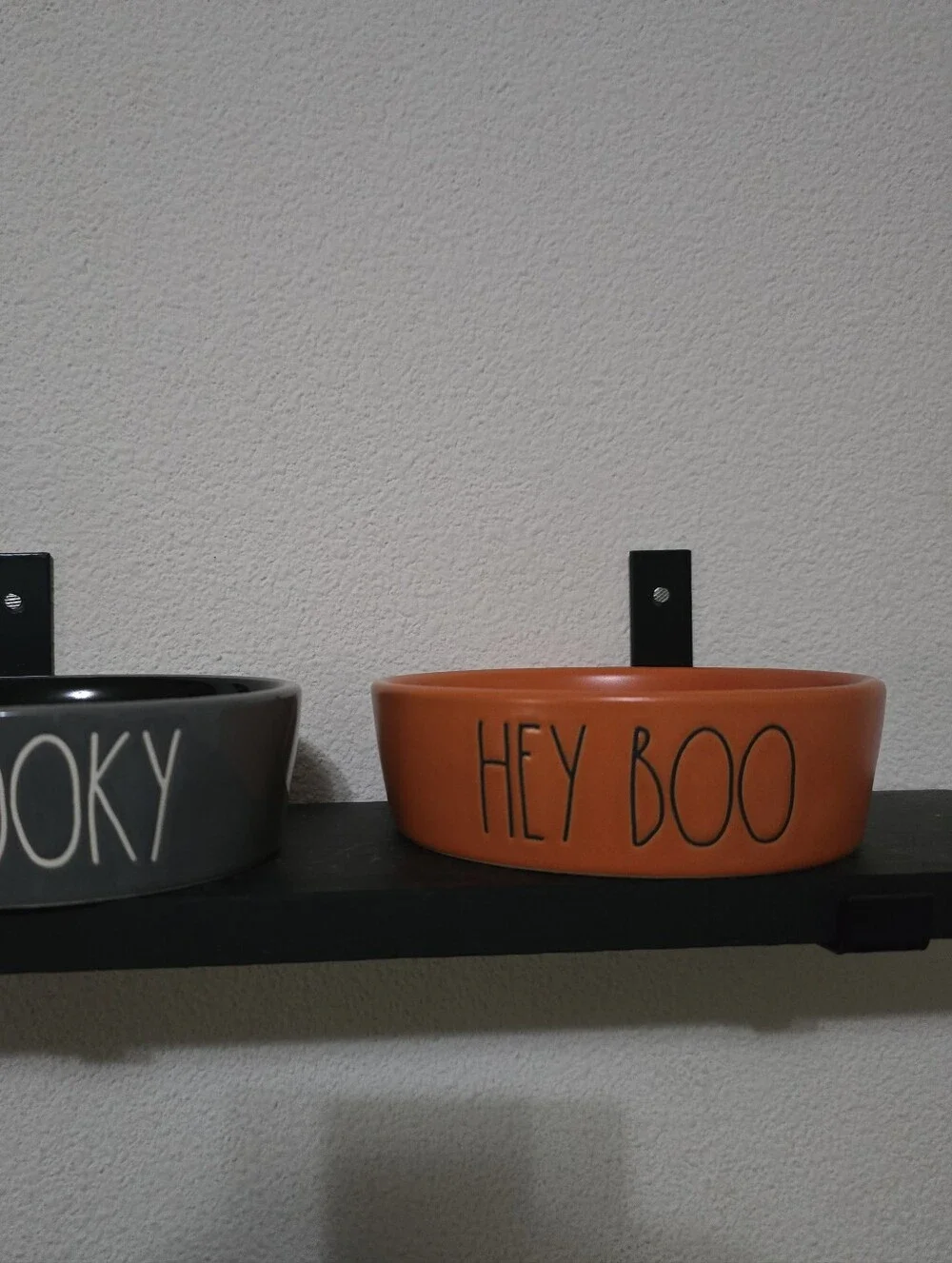 Rae Dunn Pet Bowls Rae Dunn Halloween Pet Cat Dog Bowl Spooky Hey Boo
